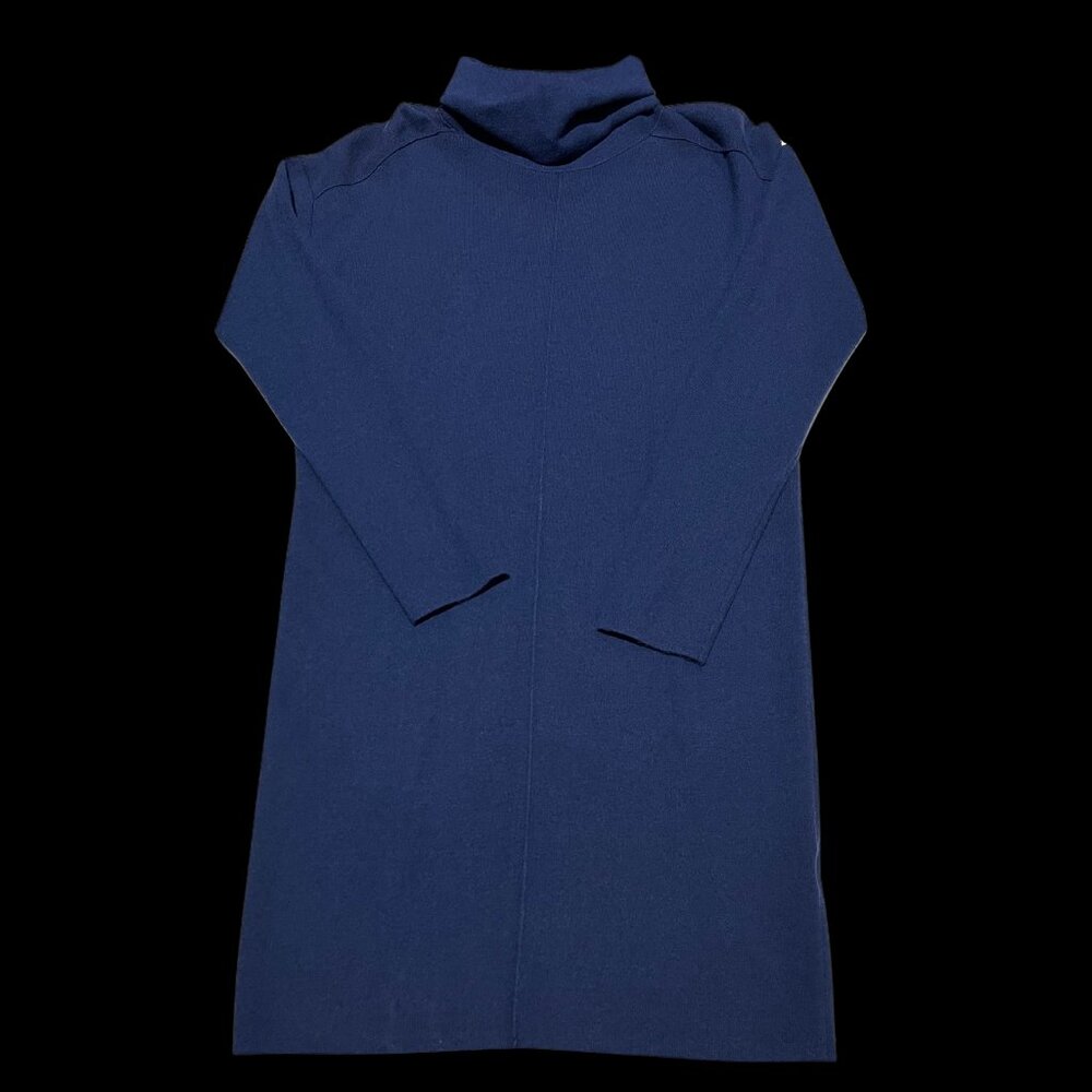 Banana Republic Petite Small Dark Navy Blue Turtleneck Dress